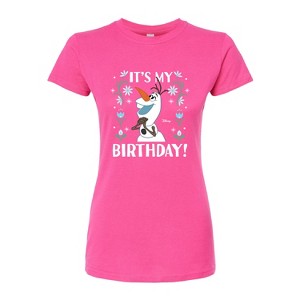 Women's - Disney - Olaf It's My Birthday Fitted Graphic T-Shirt - 1 of 2