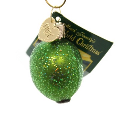 Old World Christmas 1.5 Inch Stuffed Green Olive Cocktail Condiment Tree Ornaments