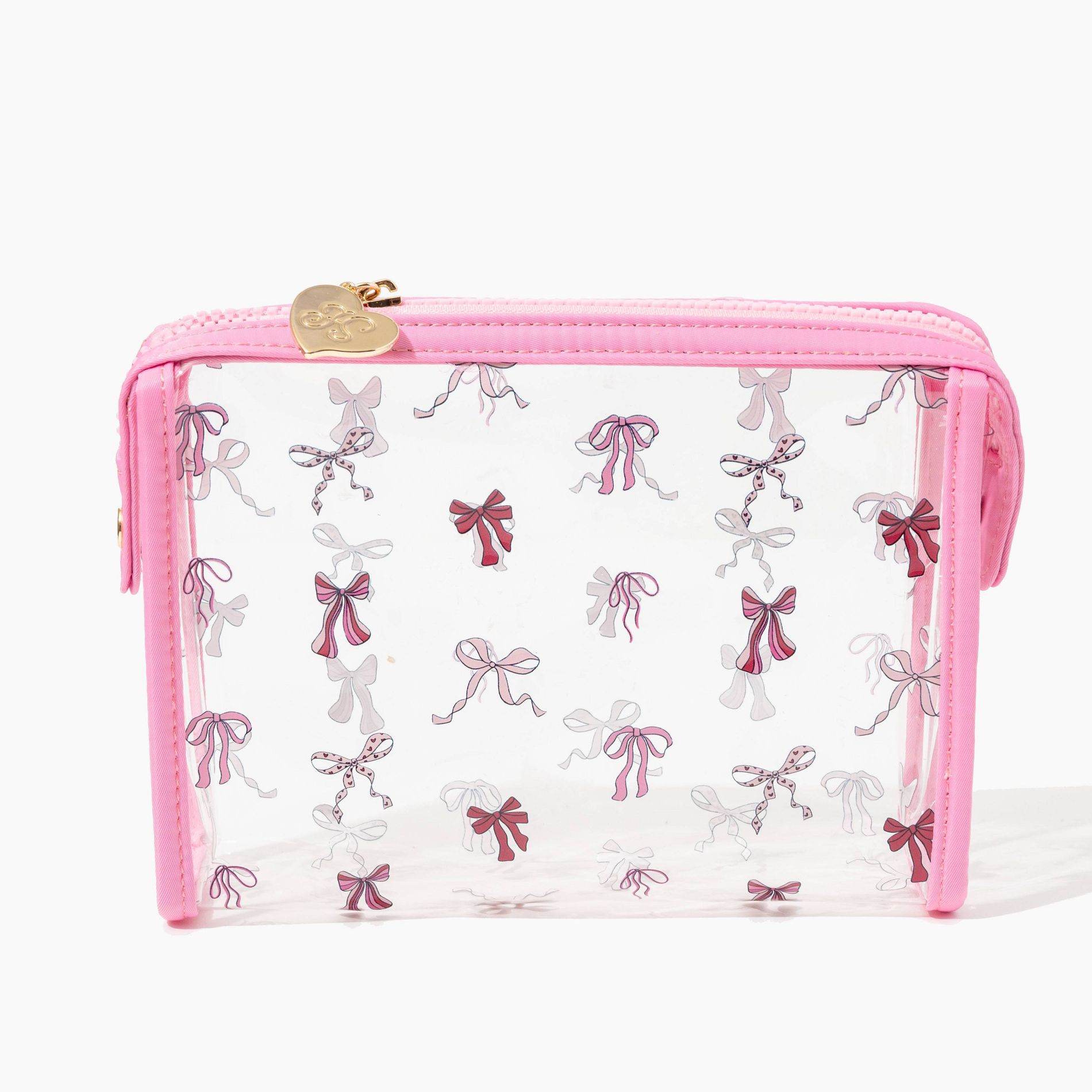 Frasier Sterling Cosmetic Bag - Bow: Vinyl, Zipper Closure