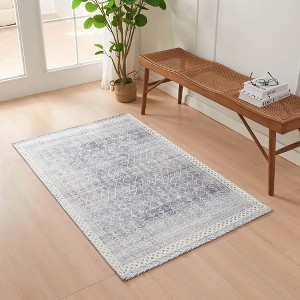 Great Bay Home Distressed Washable Area Rug - 1 of 4