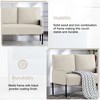 AndMakers 45.7 in. W Square Arm Velvet Modern Straight Sofa - 4 of 4