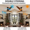 Famapy 65 - Inch Wooden Blade Ceiling Fan Reversible Rotation for Year - Round Comfort - 3 of 4