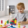 Right Track Toys Wooden Blocks Toy Set for Building - Rainbow Colored, 100 Pieces - 2 of 4