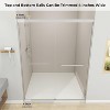 Zevemomo56"-60"Wx72"H Double Sliding Shower Door,with 1/4" (6mm)Thick Clear Tempered Glass, ilent Soft-Close Shatterproof,Stainless Steel Handle - 2 of 4