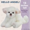 Bearington Angel The Maltese Stuffed Animal, 13 Inch White Dog Stuffed Animal - 2 of 4