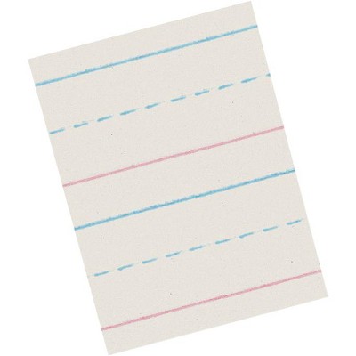 School Smart Zaner-Bloser Paper, 7/8 Inch Ruled, 10-1/2 x 8 Inches, 500 Sheets