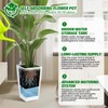 16" Tall Planters Set of 2, Outdoor＆Indoor Planter Pots, with Drainage Holes＆Water Level Monitor＆Inner Bucket, Automatic Watering - 3 of 4