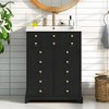 MOEPISY 24 inch Bathroom Vanity with a Drawer & Two Soft-Closing Doors, Painted Modern Bathroom Storage Cabinet - 3 of 4