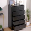 SKONYON 5 Drawer Dresser Vertical Wooden Dresser Storage Organizer for Bedroom - 2 of 4