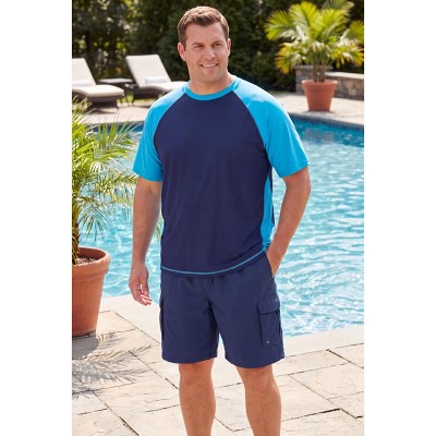 KingSize 8" Cargo Swim Trunks - XL, Navy — фото 6