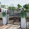 SpassWay 72"H 47"W Outdoor Metal Garden Trellis Privacy Screen Lattice Panel Indoor Room Divider - 3 of 4