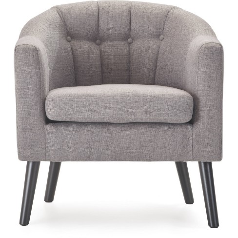 Ivey Tufted Accent Chair Gray - Adore Decor : Target