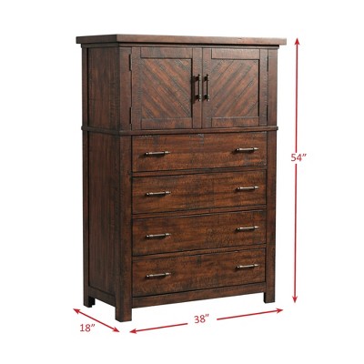 Dex Queen Walnut Brown Platform Storage 3PC Bedroom Set