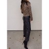 Women's Leopard Print Button Front Top - Et Clet - 2 of 2