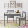 3pc Annya Kiddy Kids' Table Set Gray/White - Room & Joy: Toddler Dining Set, MDF Frame, Spot Clean, 1 Table & 2 Chairs - image 2 of 4