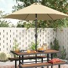 9' Round Outdoor Patio Market Umbrella with Black Pole - Room Essentials™ - 2 of 4