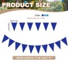 Unique Bargains 49ft Felt Fabric Triangle Bunting Garland Party Banner 1 Pcs - 2 of 4