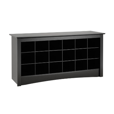 Shoe Storage Cubbie Bench Black - Prepac