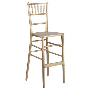 Flash Furniture HERCULES Series Gold Wood Chiavari Barstool - 1 of 4
