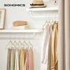 SONGMICS 30 Packs Velvet Skirt Pants Hangers Velvet Hangers with Adjustable Clips Non Slip Space Saving Clothes Hangers - 2 of 4