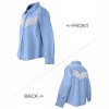 Girls' Fringe Trim Blouse Long Sleeve Button Down Shirt Kids Tassel Decor Top for 4-13 Years - 3 of 4