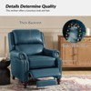 Set of 2 Elisabete Modern Wingback Genuine Leather Recliner with Vintage Nail Head Trim for Living Room and Bedroom  | ARTFUL LIVING DESIGN - 4 of 4