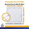 Filter King 6.88x15.88x1 Air Filter | 4-PACK | MERV 13 HVAC Pleated A/C Furnace Filters | MADE IN USA | Actual Size: 6.88 x 15.88 x .75" - 2 of 4