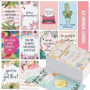 Dessie® 63 Motivational Cards with Unique Designs and Words of Encouragement, 2.1” x3.3” - 1 of 4