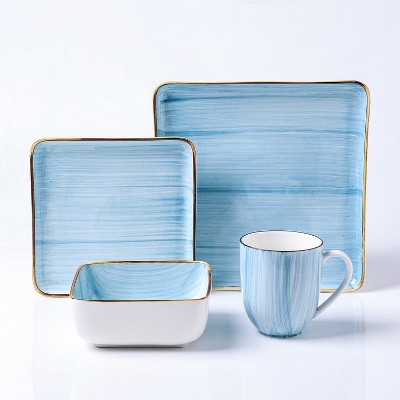 Stone Lain Esmeralda 32-Piece Porcelain Dinnerware Set, Service for 8
