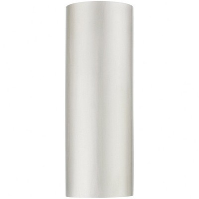 Bond Brushed Nickel Half Cylinder Outdoor Wall Sconce