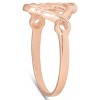 Pompeii3 Solid 14k Rose Gold Celtic Handmade Womens Ring - 2 of 4