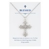 Anna-Kaci Silvery Tone Pendant Fashion Necklace with Gift Message Card Envelope Jewelry Gifts - 2 of 4