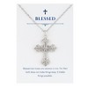 Anna-Kaci Silvery Tone Celtic Cross Pendant Necklace with Religious Gift Message Card & Envelope Christian Jewelry Gifts - image 2 of 4