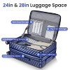 TOBILI Luggage Sets 3 Piece(20/24/28), Expandable Carry On Luggage ,Hard Shell and Lightweight Suitcase with Front Pocket and Spinner Wheels - 3 of 4
