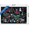Trends International Disney Haunted Mansion - Map Framed Wall Poster Prints - 3 of 4
