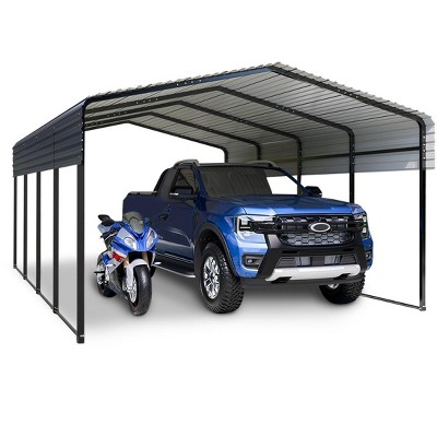 Metal Carport,Heavy Duty Carport All-Weather with Galvanized Steel Roof