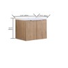 Angel Sar Wall Mounted Bathroom Vanity with Single Sink Combo, 2 Doors - 2 of 4