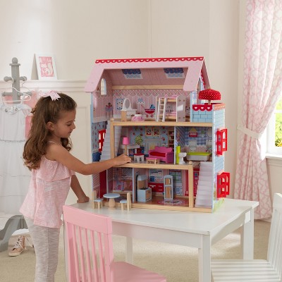 kidkraft chelsea doll cottage with furniture
