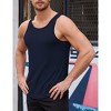 Men's 3 Pack Sleeveless Tank Tops Workout Shirt Quick Dry T-Shirts Casual Vest - 4 of 4