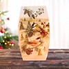Stony Creek 8.0 Inch Winter Chickadees Pre-Lit Med Vase Christmas Lighted Glass Accent , Christmas Decor Chickadee Trees Pinecones (1PC) - 2 of 4