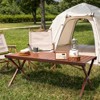 SUGIFT 47in Portable Aluminum Alloy Camping Table Lightweight Foldable with Storage Bag 110 lbs Capacity - 2 of 4