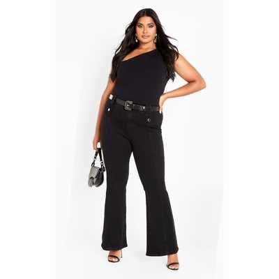 Women's Plus Size Asha Fit Mia Jean - black | CITY CHIC