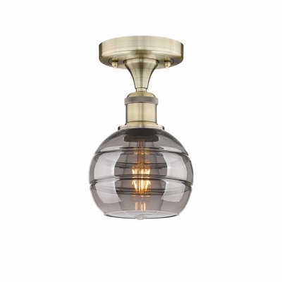 Rochester - 1 Light Semi-Flush Mount In Industrial Style-8 Inches Tall and 5.88 Inches Wide