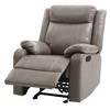 Recliner Chair with Padded Arms, PU Leather, Manual Recline - 2 of 4