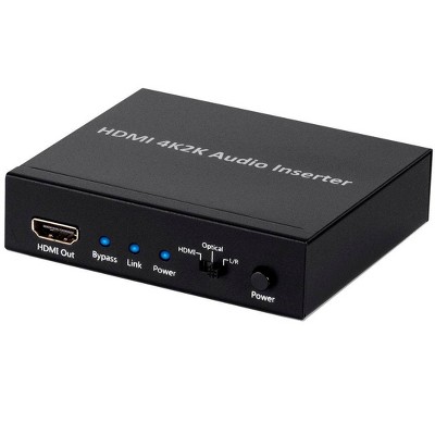 Monoprice Blackbird 4K Series HDMI Audio Inserter | Supports 4K Resolution & 3D Video Signals