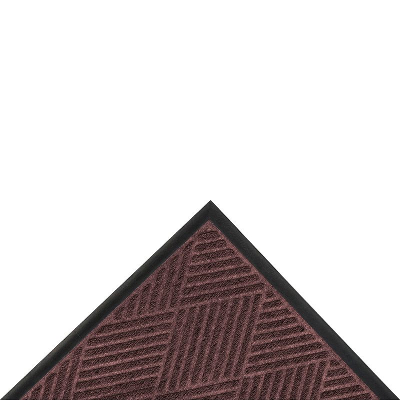 2&#39;x3&#39; Solid Diamond Doormat Burgundy/Black - HomeTrax, 3 of 5