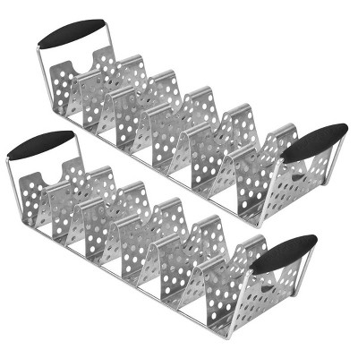 Blackstone 2pk Stainless Steel Dishwasher-Safe Deluxe Taco Rack