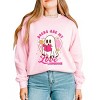 Books Are My Love Language Ghost - Women's Graphic Sweatshirt - 3 of 4