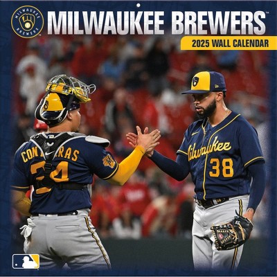MLB Milwaukee Brwers 2025 12"x12" Team Wall Calendar