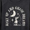Women's - Peanuts - Wake Up And Chase Dreams Lightweight French Terry Wide Neck Long Sleeve Shirt - 2 of 4